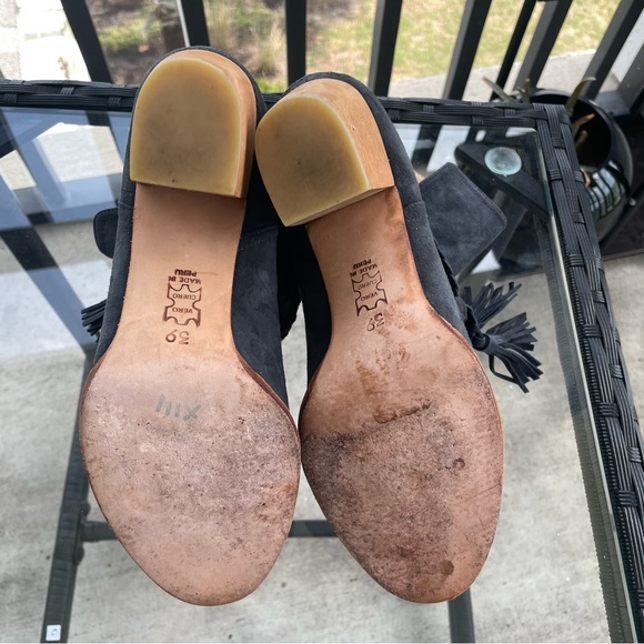 Huma Blanco Braided Suede Slip On Booties Sz 39 - Picture 3 of 7